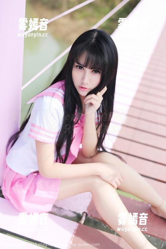 美媛馆 - Flower朱可儿的黑丝内衣：没有圣光，只有无限遐想的套图