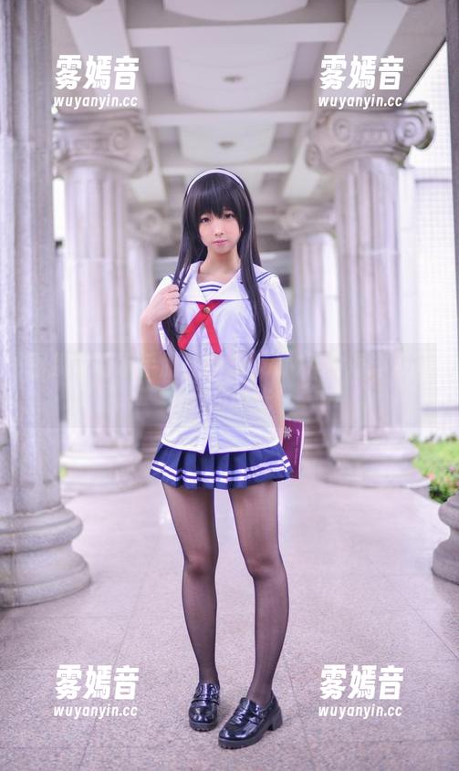 雪琪SAMA 图集中的水手服:雪琪SAMA的海洋冒险撒娇时光